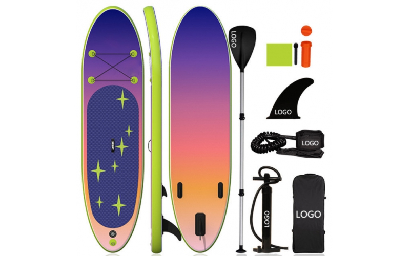 Inflatable SUP board with accessories & carry bag