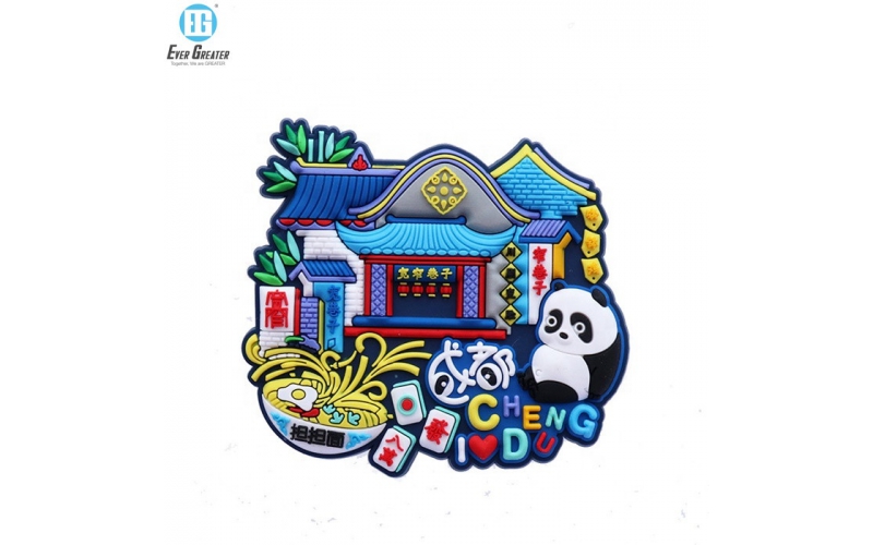 Custom Personalised logo 3d pvc rubber souvenir fridge magnet magnetic magnets stickers for fridge manufacturer