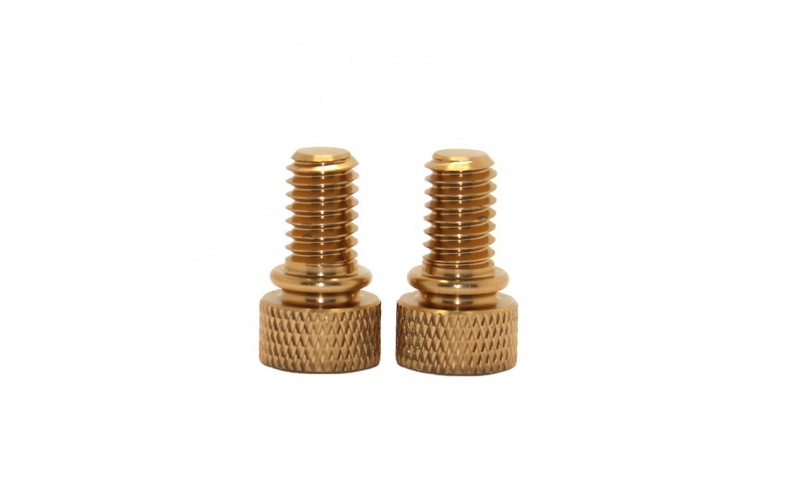 Wholesale Prices High Quality Partial Diamond Knurled Head Brass Thumb Screw