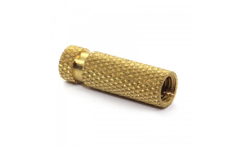 High Precision Yellow Plating Aluminum Diamond Knurled Nuts Fastener