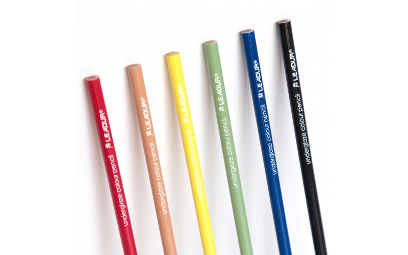 Underglaze colored pencils