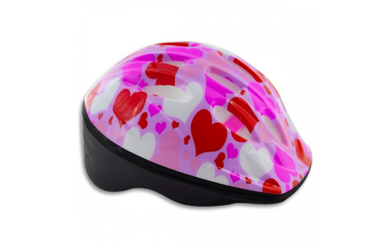 F214 PINK HEART KID HELMETS
