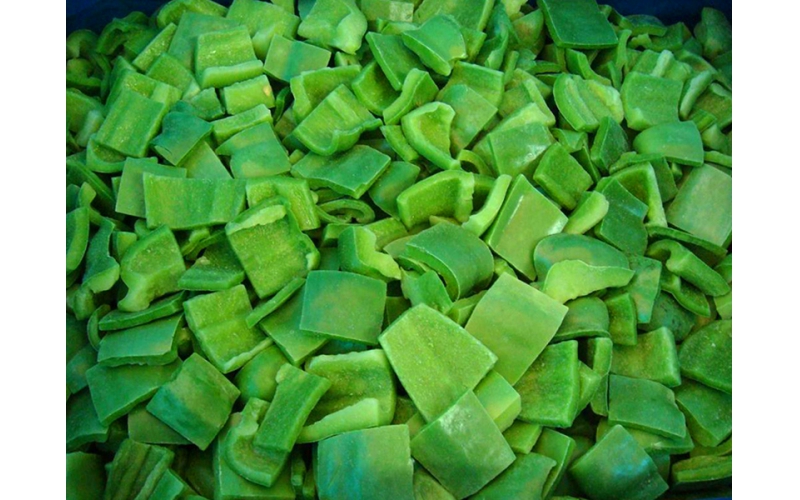 Green pepper pieces