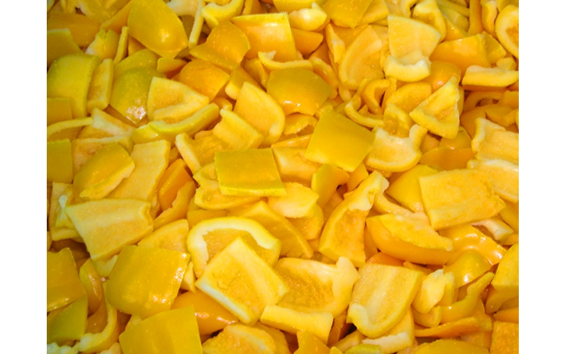 yellow pepper cubes