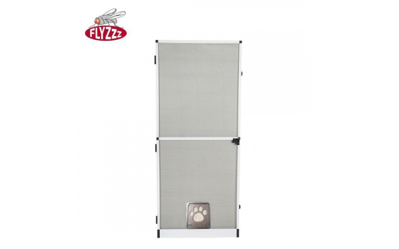Anti Insect Fiberglass Fly Screen Door With Pet Door