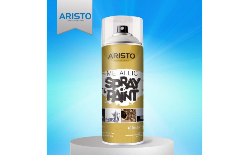 Acrylic Metallic Spray Paint Gold / Silver / Copper / Chrome Colors Abrasion Resistant