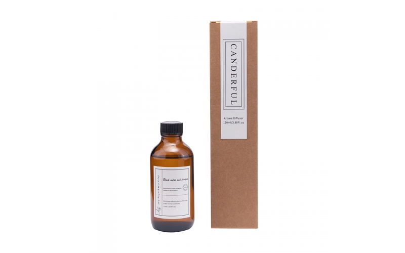 High Quality Wholesale Brown Glass Bottle Custom 120 ml Home Fragrance Reed Diffuser Gift Set