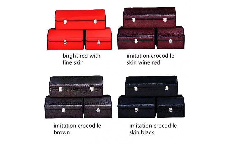 Leather Folding Storage Box