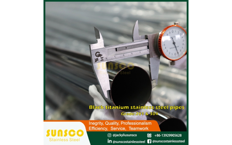 Jet Black Stainless Steel Pipe